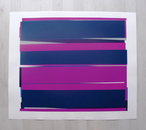 Philippe Morisson "Distances" - serigraph - edition of 175 - signed - (76 x 64 cm)