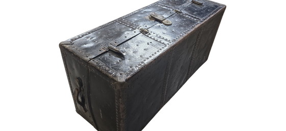 Image 1 of Rare Vintage Steamer Trunk