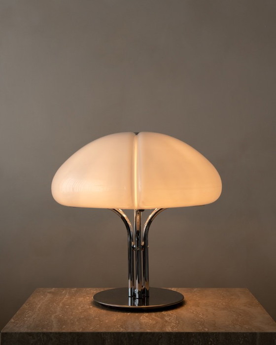 Quadrifoglio Table Lamp by Ufficio Progetti for Harvey Guzzini, Italy, 1970s – iGuzzini, Chrome (photo 2 of 14)