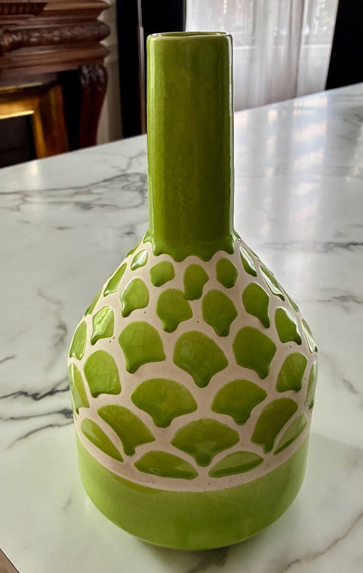 Glasierte Terrakottavase