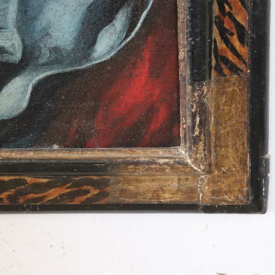 Oil Painting on Canvas, Madonna with Child and Angel Italy 17th Century – Paintings & Drawings (photo 13 of 17)