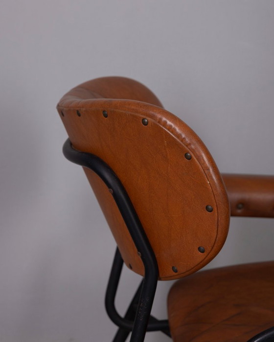 Image 1 of Poltrona vintage in pelle disegnata da Gastone Rinaldi per Rima, anni '50.