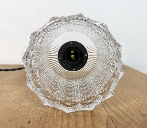 Image 1 of Vintage Cut Glass Ceiling Light, 1970s