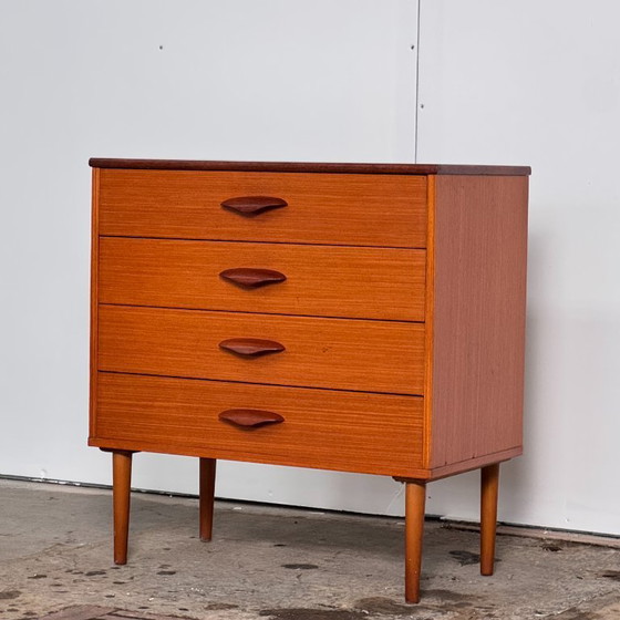 Image 1 of Teak Sideboard with 4 Drawers, 1960s — Mid-Century Design