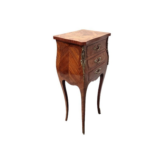 Image 1 of Louis XV style bedside table with 3 drawers, 1960s/70s