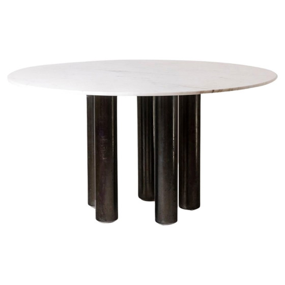 Angelo Mazzola parchment table produced by Ar.Vi Salpol, 1980 – Dining tables (photo 5 of 26)