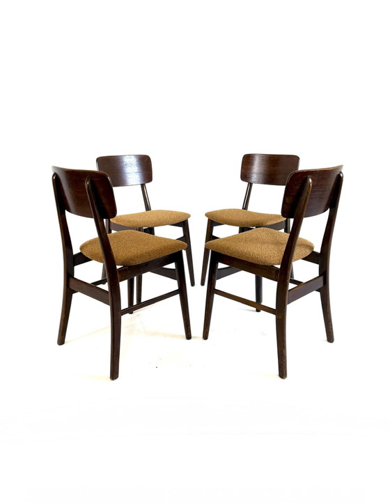 Image 1 of 4x restored dining chair, Farstrup Møbler ‘60