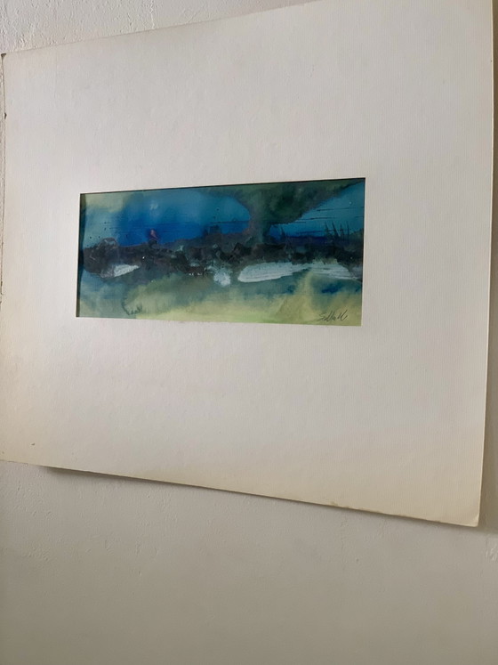 Original Watercolor - Slava Saveliev (1944-2013) - Provenance Atelier 90s – Paintings & Drawings, Paper (photo 6 of 8)