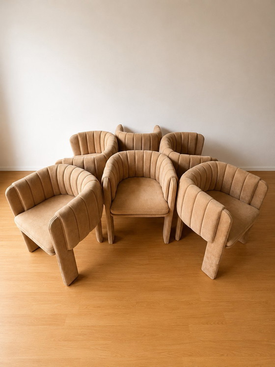 Set Of 6 Elenora Design Armchairs | Beige – Other (photo 4 of 8)