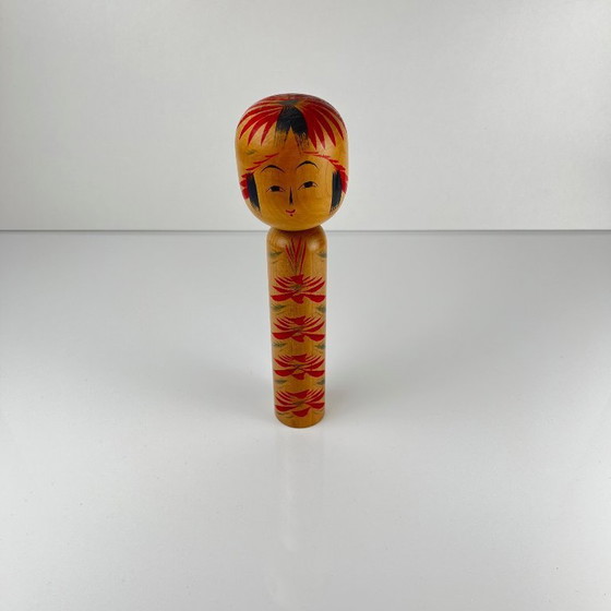 Image 1 of Vintage kokeshi giapponese Naruko firmata Shōzō, Giappone, 1950/70