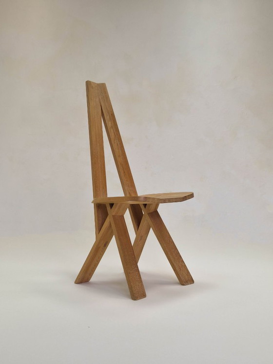 Model S45 Chlacc Wood Chair, Pierre Chapo, 1979 – Dining chairs (photo 16 of 17)