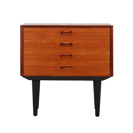Teak chest of drawers, Danish design, 1960s, manufacture: Denmark