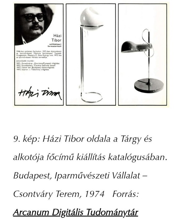 Image 1 of Modernist bauhaus glass ball floor lamp. Designer: Házi Tibor