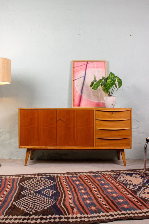 Vintage sideboard chest of drawers Mid Century teak nut 60s