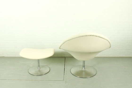 Image 1 of Iconic Pierre Paulin "Globe" Chair & Ottoman for Artifort