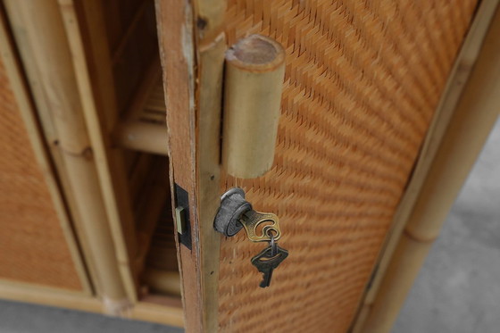 Image 1 of Armadio in bambù e rattan della metà del secolo scorso, Italia 1960 ca.