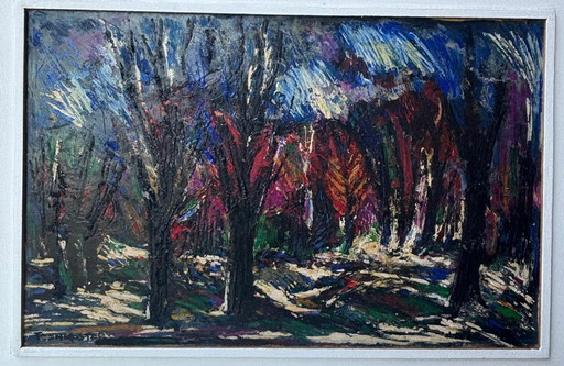 Oil painting Toon Koster (1913-1989)