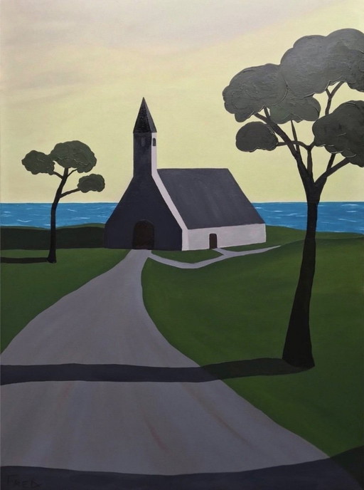 Öl auf bespanntem Keilrahmen 81x60cm.