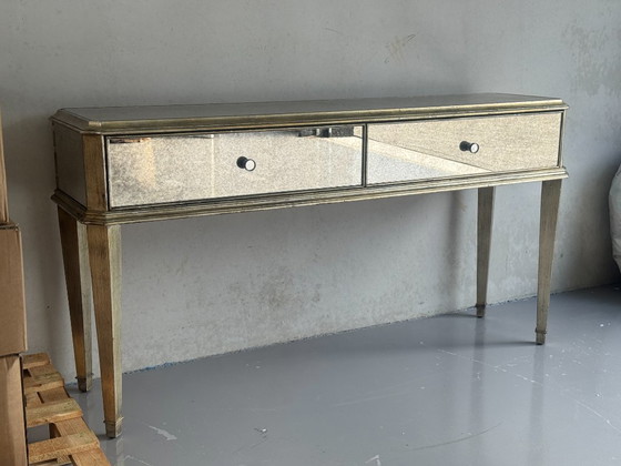 Ethan Allen Console Table – Bronze, Glass (photo 2 of 8)