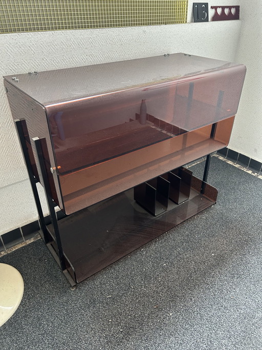 Mobile per giradischi in plexiglass anni '70