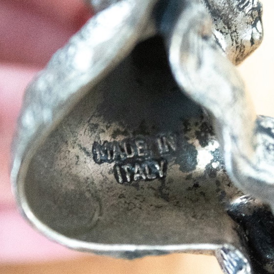 Image 1 of Piccolo scoiattolo vintage in metallo, prodotto in Italia.
