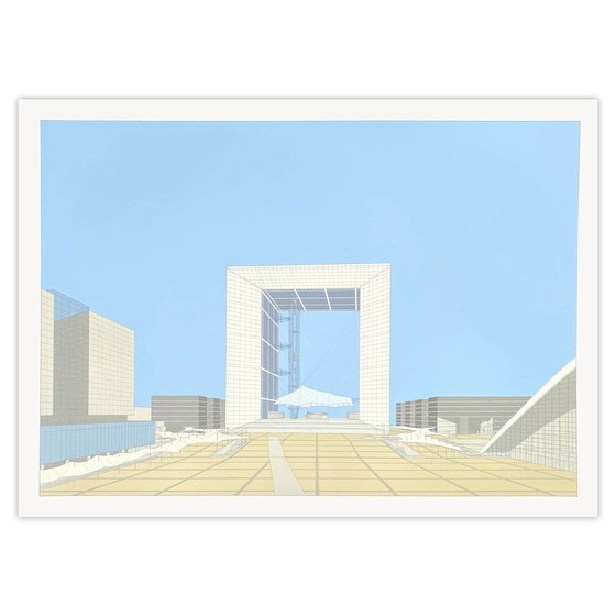 Image 1 of BOISSONNET & GUERIN Serigrafía La Grande Arche II 1988