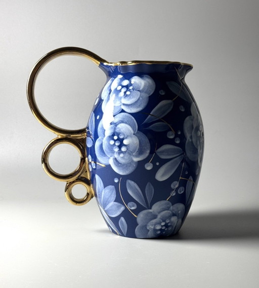 Boch Frères La Louvière Art Deco Krug von Raymond Chevalier, Belgien, 1930er Jahre