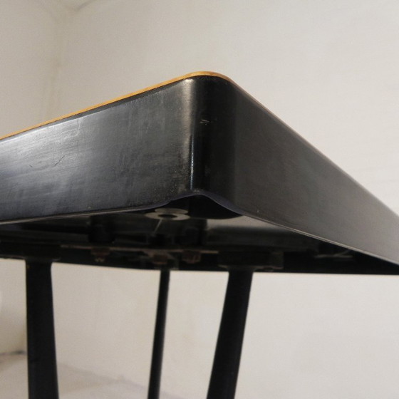 Image 1 of Bistro table with Bakelite top Berc Antoine Paris, 1950s