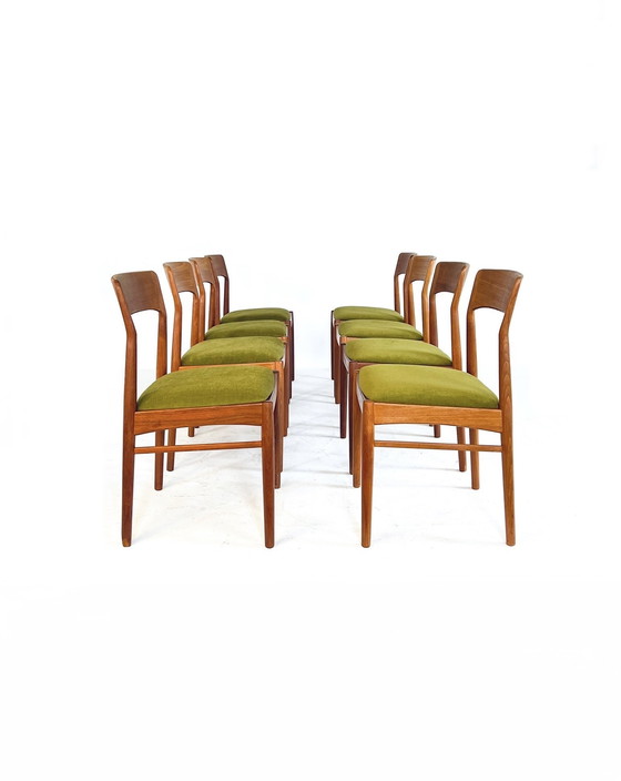 Image 1 of 8x Henning Kjærnulf restaurado, Korup Stolefabrik '60