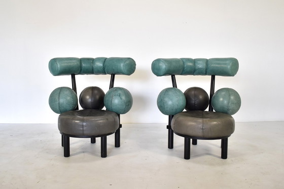 Image 1 of Pair of “Globe” Lounge Chairs Designed by Peter Opsvik for Stokke Møbler 1980s