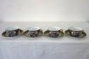 4 Yamasen fine porcelain cups and saucers Japan