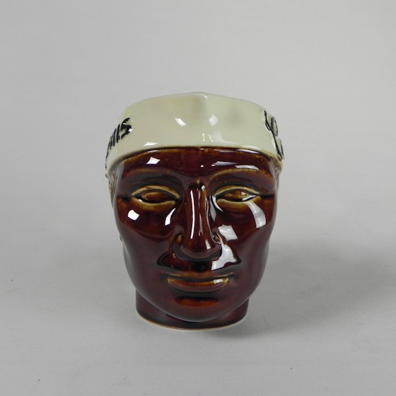 Caraffa Casanis, ceramica, testa di Moro, anni '60 – Bicchieri e caraffe (photo 5 of 13)