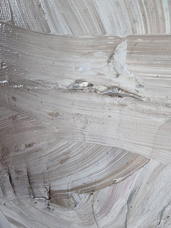 Image 1 of Frances Eckhardt - minimalist painting hand-painted abstract modern contemporary art 80x100 beige