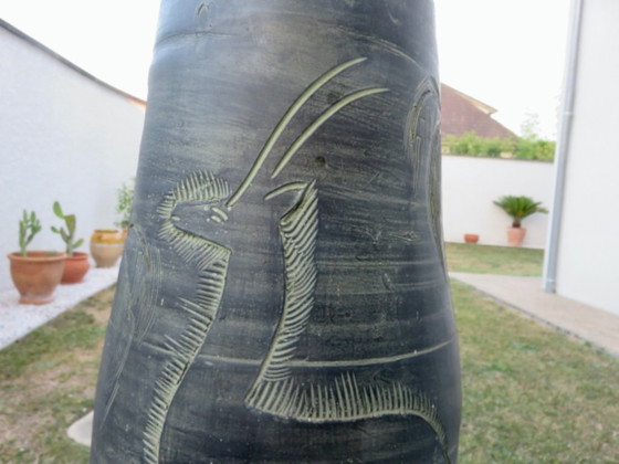 Image 1 of Important ceramic vase by Francisco Figueras, Catalonia, Spain