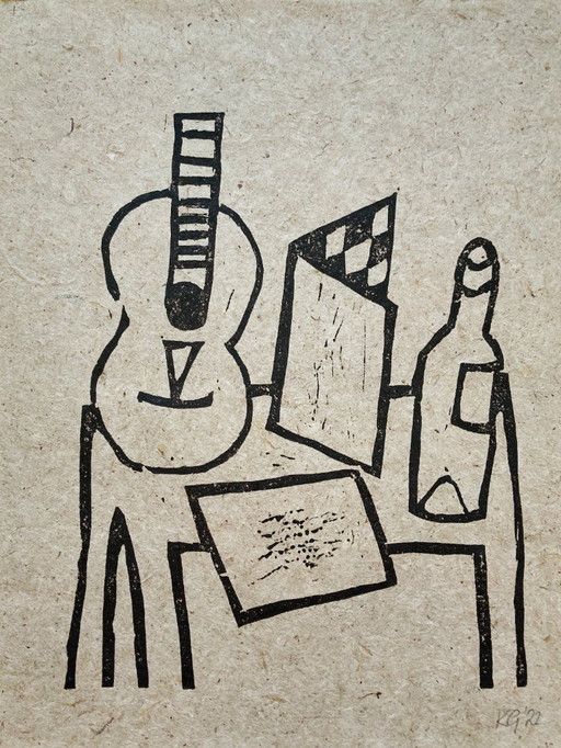 Klaas Gubbels - Houtdruk - 2022