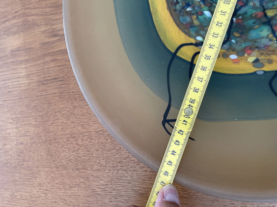 Image 1 of Large Mihai Topescu glass paste bowl