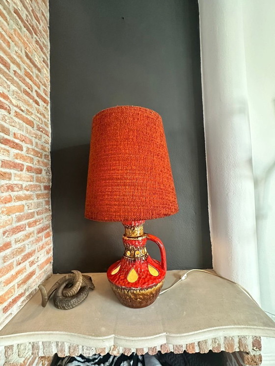 Image 1 of Ceramic Fat Lava floor lamp West Germany