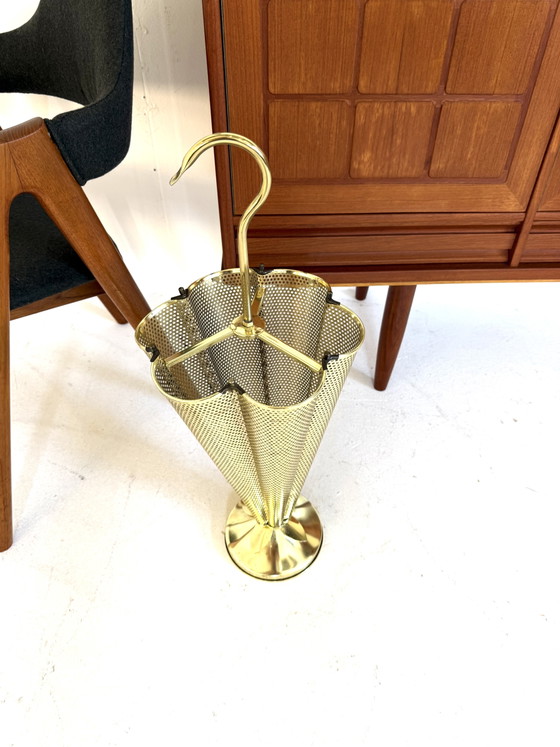 Image 1 of Vintage brass umbrella stand '70
