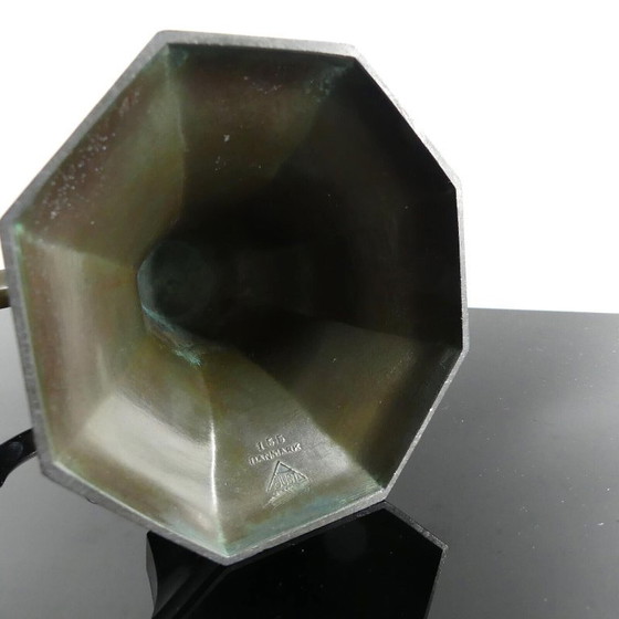 Image 1 of Just Andersen Art Deco kandelaar, discometaal, model 155