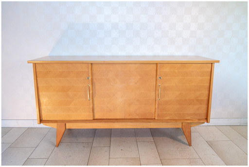 Minvielle sideboard, Ash and Mahogany, 50's, +++ condition