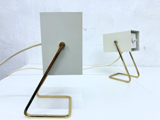 2 Kaiser Leuchten Cube Lamps Minimalist Table Lamps 60s Design