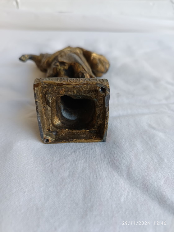 Image 1 of Ikone - Heiliger Pancrance - Vergoldete Bronze 1910-1920 - Spanien