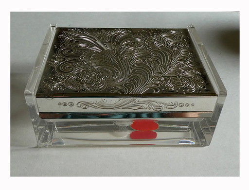 Sigarettenblik, bewaarblik, WMF verzilverd