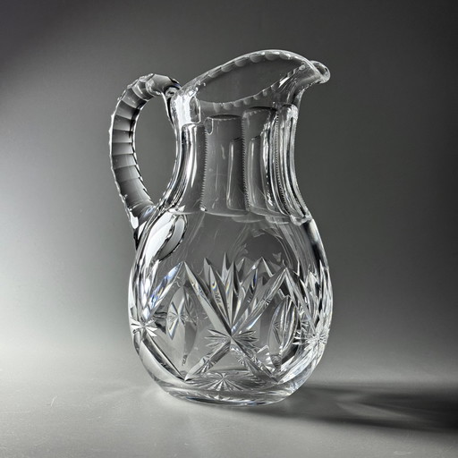 Val Saint Lambert - jaren 1900 - handgeslepen kristallen kan - 1 liter