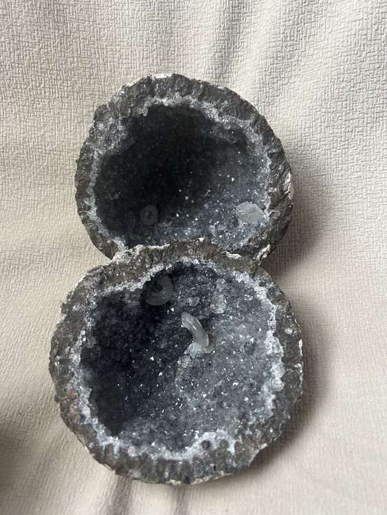 Image 1 of Coconut geode mineral from Las Choyas, Chihuahua, Mexico.