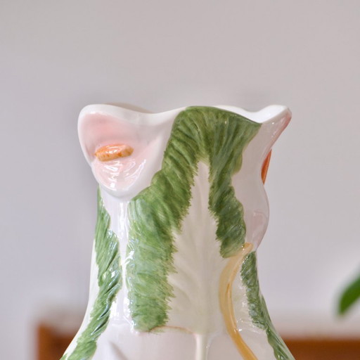 Vintage handbemalte Aronstab-Vase