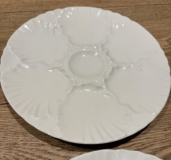 Image 1 of 4 assiettes à huîtres vintage - Bareuther Waldsassen Bavière