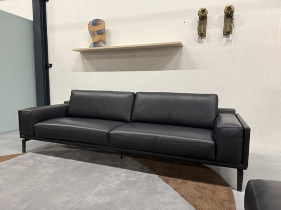 Image 1 of Leolux Bellice 2x110 Bank Ceras Torf mit Hocker