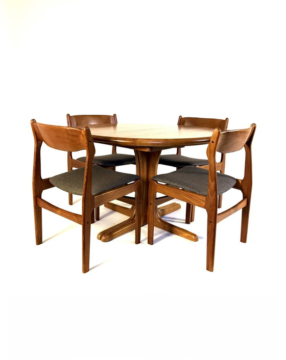 Image 1 of Table de salle à manger extensible vintage danoise, Juul Kristensen '70