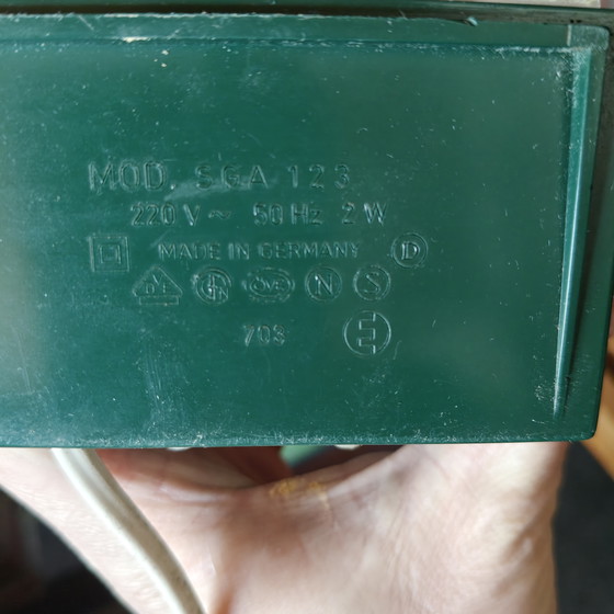 Image 1 of Réveil vintage unique, vert émeraude rétro (Allemagne)